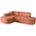 altdecor Ecksofa Ottomane Links MARI-L1-v3 - 243x171x83 cm Koralle, Velours