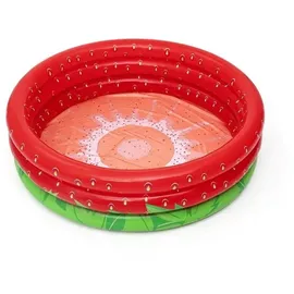 BESTWAY Strawberry Aufblasbarer Pool - Red - 168 x 38 cm