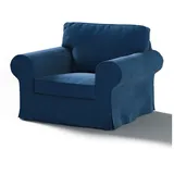 Dekoria Sofahusse Ektorp Sessel, Velvet blau