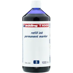 edding Permanentmarker T 1000 Nachfülltinte blau 1000 ml