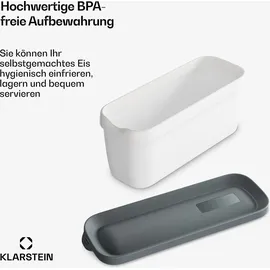 Klarstein Eisbehälter für Speiseeis 1,5L orange