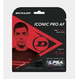 Dunlop Squashsaite Iconic Pro AF (Kontrolle/Gefühl) schwarz 10m Set, Saitendicke: 1.18 schwarz
