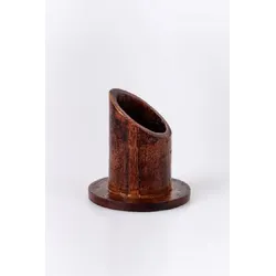 Kerzenleuchter Ø für Kerzen 5 cm, Holz dunkle Lackierung, rund