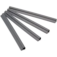 Haga HaGa® Abschlussleiste 100 Stück - Abschlussschiene für PE-Sichtschutzstreifen in anthrazit - Befestigungsclips