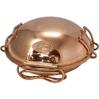 CopperGarden® 18 cm Cataplana Bräter glatt teilbar = 2 Pfannen / Teller Backtopf