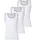 Boss Tanktop »3P RibClassic BOSS ONE x David Beckham«, Ton in Ton Stickerei auf der Brust BOSS White 100