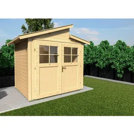 Weka Gartenhaus 226 2,05 x 2,09 m natur