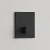 Kronenbach Smart Push Duschthermostat Unterputz eckig für 2 Verbraucher Schwarz Matt 19046002SM