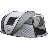 LuxusKollektion Wurfzelt Camping Zelt für 4–6 Personen, Pop up Zelt mit Belüftungsfenstern bunt