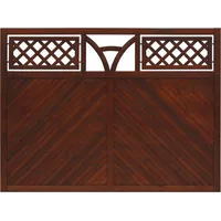 Andrewex Vorgartenzaun 180 x 135 cm Braun/Holz