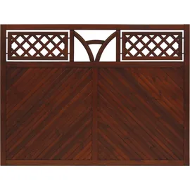 Andrewex Vorgartenzaun 180 x 135 cm Braun/Holz
