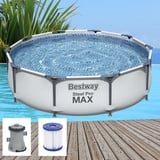 Bestway Steel Pro MAX Swimming Frame Pool Schwimmbad Schwimmbecken Gartenpool