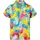 King Kameha Funky Hawaiihemd Kids Kinder Jungs, Kurzarm, Print Pineapple Leaves, Gelb, 2 - 2 Jahre