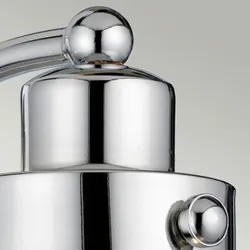 Licht-Erlebnisse Wandleuchte PARIN Chrom poliert, Transparent, Industrial Design, IP44 LE121388