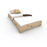 TUGA-Holztech Massivholzbett Stapelbett Holzbett (Zirbe) 120 x 200 cm 23 cm Zirbenbett Gästebett, Breite: 70 80 90 100 120cm Lange: 200 220cm Höhe: 23 27 33cm Stapelbar 120 cm x 200 cm x 23 cm