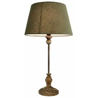 Loberon Tischlampe Karlora französischer Landhausstil, handgedrechselter Fuß, Tischleuchte, Wohnaccessoire,
