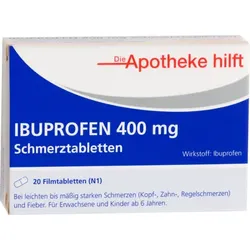 IBUPROFEN 400 mg Die Apotheke hilft Filmtabletten 20 St