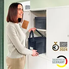 Leitz Desk Sharing Tasche mit Deckel Kunststoff grau