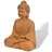 aubaho Figur Buddha aus Eisen Garten Rost Eisenfigur Skulptur Antik-Stil