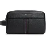 Tommy Hilfiger Herren Kulturbeutel Central mit Griff, Schwarz (Black), Einheitsgröße