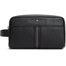 Tommy Hilfiger Herren Kulturbeutel Central mit Griff, Schwarz (Black), Einheitsgröße