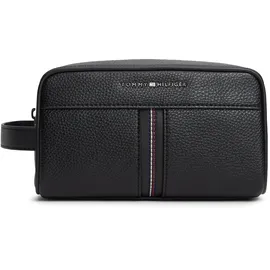 Tommy Hilfiger Herren Kulturbeutel Central mit Griff, Schwarz (Black), Einheitsgröße