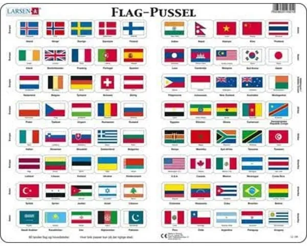 Puzzle Flag-Puzzle - 80 pieces Maxi (36.5x28.5 cm) Boden