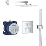 Grohe Grohtherm Cube Duschsystem Unterputz mit Rainshower Allure 230 (34741000)