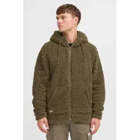 11 Project Fellimitatjacke Herren Grün XXL