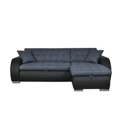 Ecksofa  Aries , blau , Maße (cm): B: 242 H: 80 T: 161