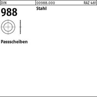 Potsdamer Schrauben Paßscheibe DIN 988 Stahl 100 Stück