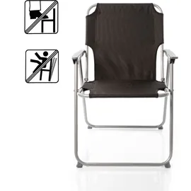 BigDean Campingstuhl Set Schwarz