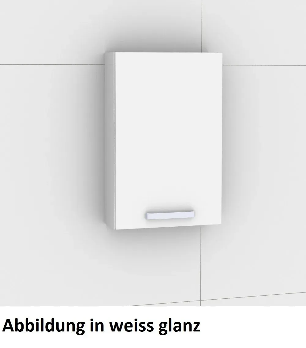 Artiqua 400 Wandschrank, Weiß Hochglanz Select, 400-OST-1-45-L-17-7160-125 400-OST-1-45-L-17-7160-125