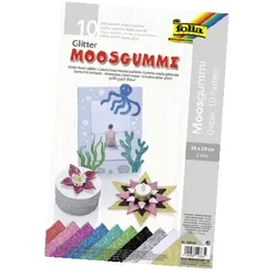 Folia 239109, Handwerkliche Schaumplatte, Mehrfarbig, 2 mm, 20 cm, 29 cm, 10 Blä