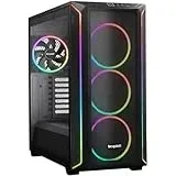 be quiet! Shadow Base 800 FX Black PC-Gehäuse, Light Wings 140mm PWM Lüfter, ARGB-Beleuchtung, USB 3.2 Gen. 2 Type C, Airflow, Open-Mesh, E-ATX Mainboard, 420mm Radiatoren, Glasseitenteil