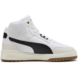 Puma Shuffle Downtown Mid Herren Weite M Weiß/Schwarz/Dampfgrau 37
