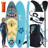 Soke SUP Board Set Aquasurf 275 x 76 x 12 cm blau