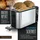 Arendo Langschlitz-Toaster Silber