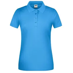 Damen BIO Poloshirt JN873" - James & Nicholson Aqua M"