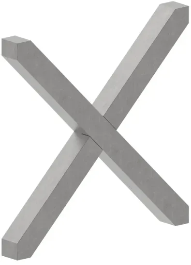 Kreuz 12x12mm; 108x108mm