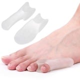 Bunion Korrektur, 2 Stück Silikon Zehenabscheider Hallux Valgus Korrektor Schiene Tag und Nacht für Zehenglätter Überlappende Zehen Hammer Zehenkorrektor(S.)