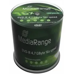 MEDIARANGE 100 x DVD-R - 4.7 GB 16x - Spindel