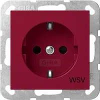 Gira 4453108 SCHUKO-Steckdose SH WSV System 55 Rot