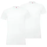 Levi's Herren T-Shirts, Vorteilspack - Rundhals, Kurzarm, einfarbig Weiß M