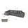 altdecor Ecksofa Cord mit Schlaffunktion 2-Sitzer Dunkelgrau