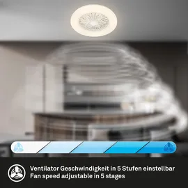 Briloner 48,5 cm Deckenventilator Weiß