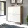 trendteam Highboard 123 x 136 x 40 cm Eiche / Weiß