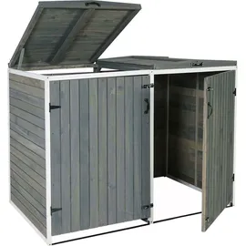 MCW Mülltonnenverkleidung H74 126 x 158 x 98 cm grau