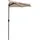 Garden Friend Halber Sonnenschirm Taupe Durchmesser 2,7 m