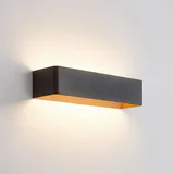 ARCCHIO LED Wandleuchte, Wandlampe Innen Karam (Modern) in Schwarz aus Aluminium für Wohnzimmer - 36.5 - 8
